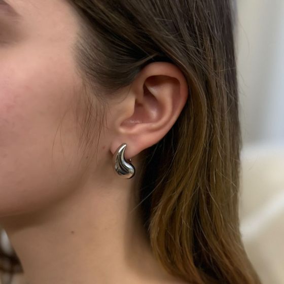 Серебряные серьги без камней