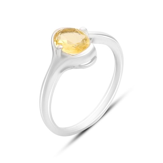 Серебряное кольцо с цитрином nano 0.958ct
