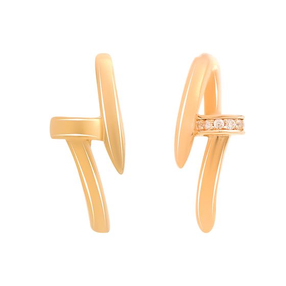 Золотые серьги без камней