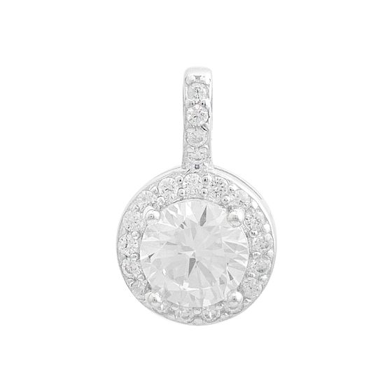 Серебряная подвеска с фианитами