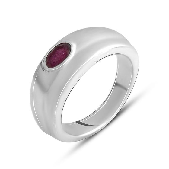 Серебряное кольцо с рубином 0.4ct