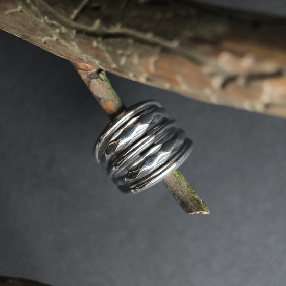 Серебряное кольцо без камней