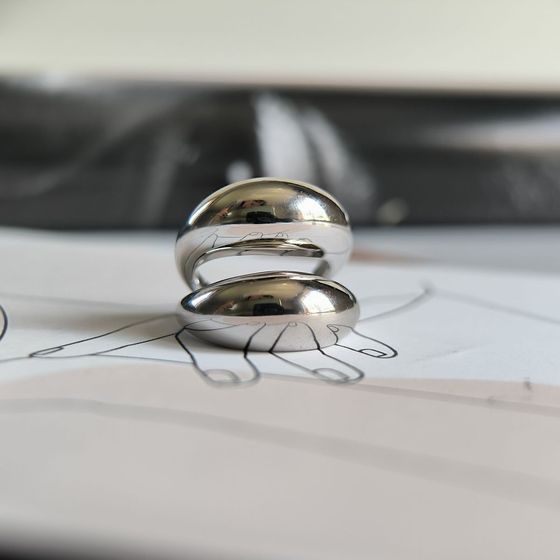 Серебряное кольцо без камней