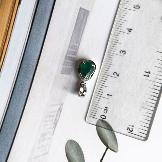 Серебряная подвеска с агатом 0.838ct