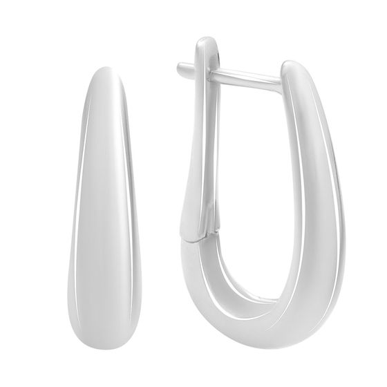 Серебряные серьги без камней