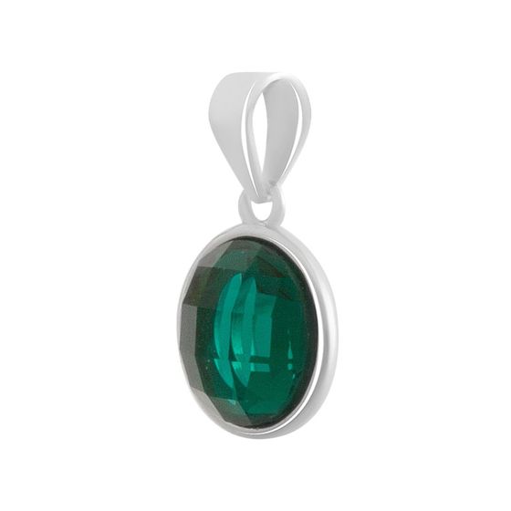 Серебряная подвеска с фианитами