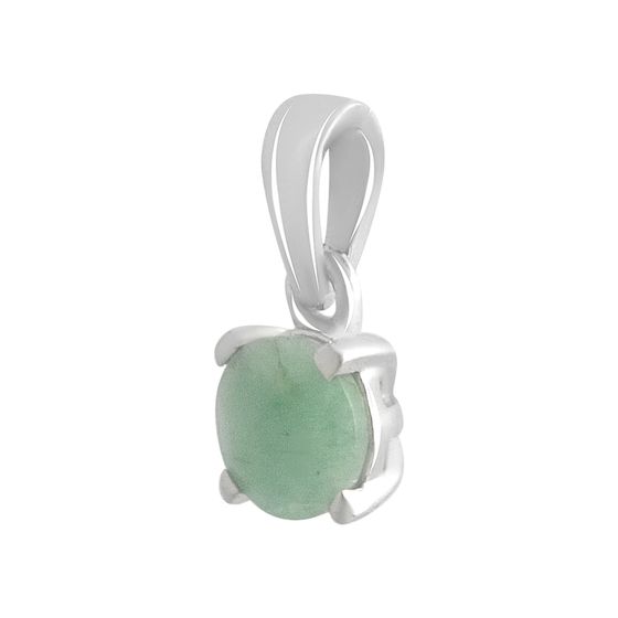Серебряная подвеска с изумрудом 0.438ct