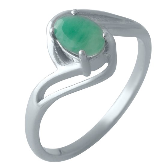 Серебряное кольцо с изумрудом
