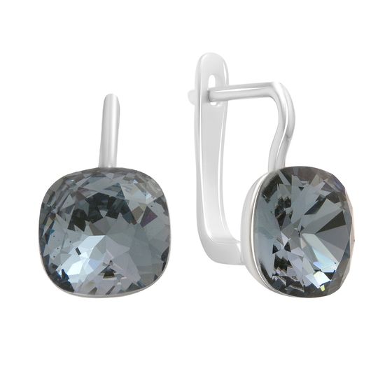 Серебряные серьги с фианитами