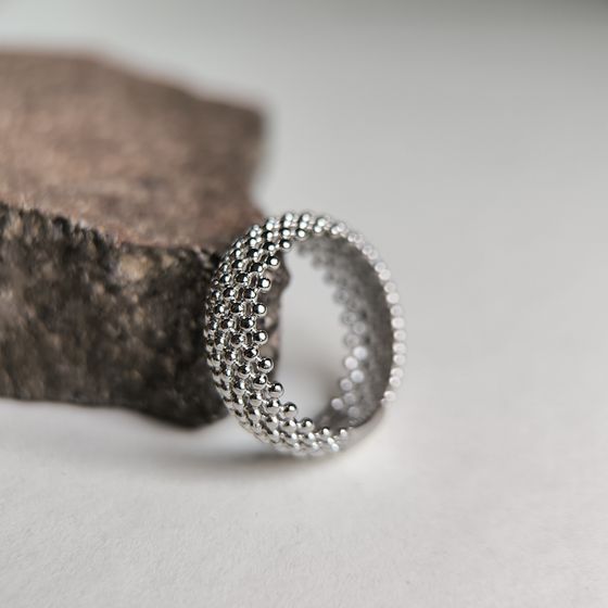 Серебряное кольцо без камней