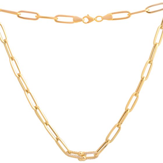 Серебряное колье с фианитами 0.72ct