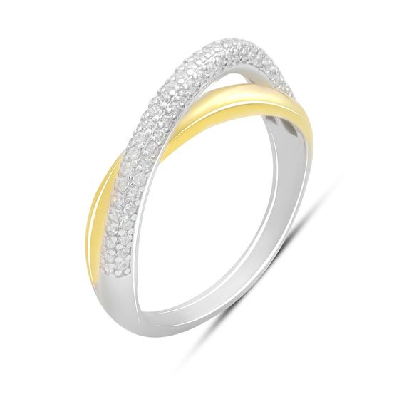 Серебряное кольцо с фианитами