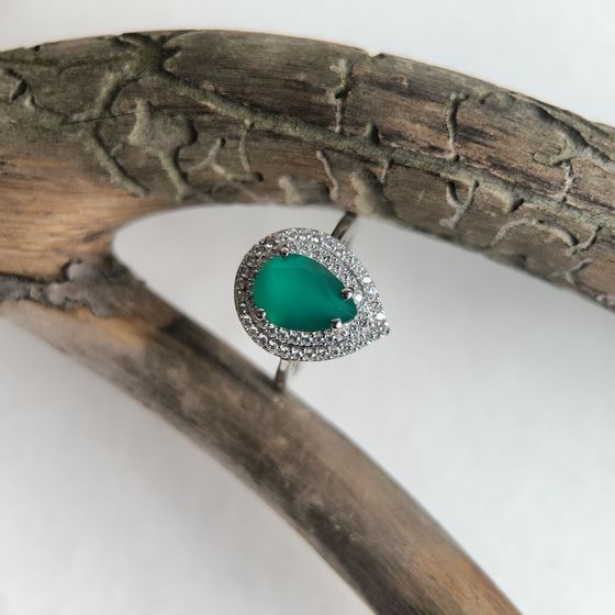 Серебряное кольцо с агатом 2.266ct