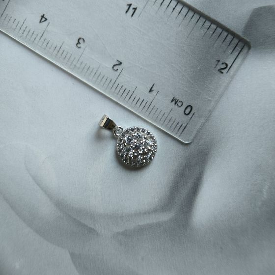 Серебряная подвеска с фианитами