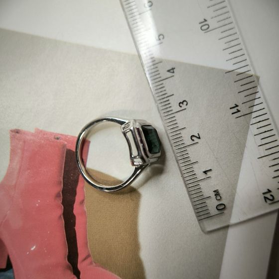 Серебряное кольцо с топазом Лондон Блю 3ct