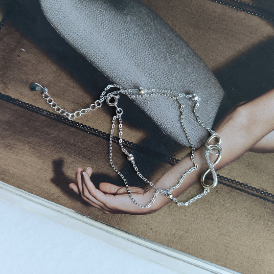 Серебряный браслет с фианитами