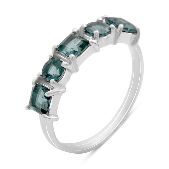 Серебряное кольцо с топазом Лондон Блю 1.283ct