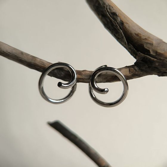 Серебряные серьги без камней