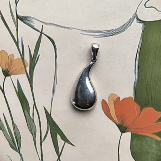 Серебряная подвеска без камней