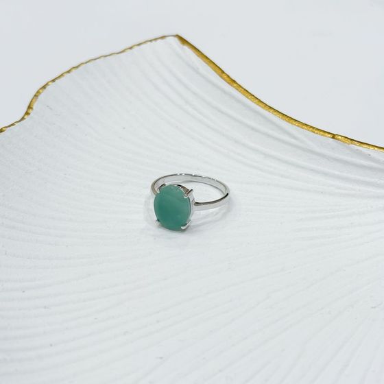 Серебряное кольцо с изумрудом 4.25ct