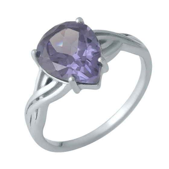 Серебряное кольцо с александритом 4.61ct