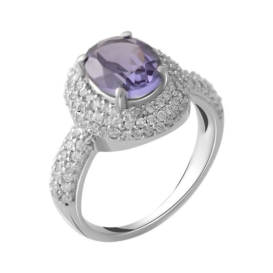 Серебряное кольцо с александритом 4.907ct