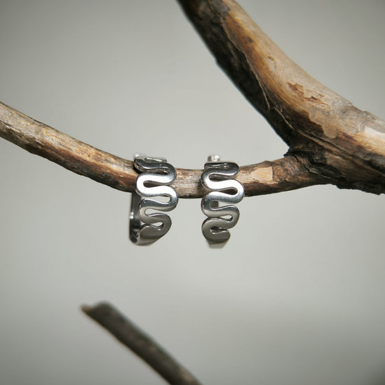 Серебряные серьги без камней