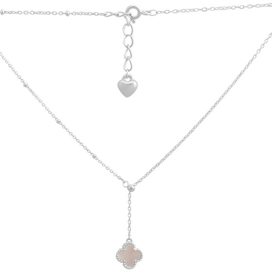 Серебряное колье с перламутром