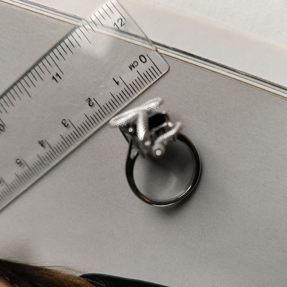 Серебряное кольцо с сапфиром nano 6.14ct