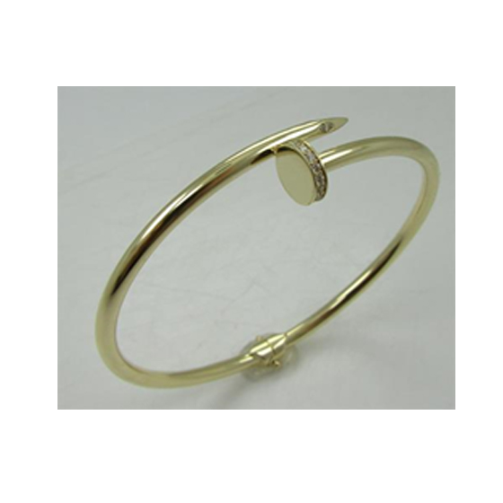 Золотой браслет с фианитами 0.2ct