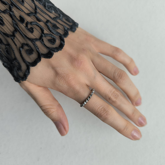 Серебряное кольцо без камней