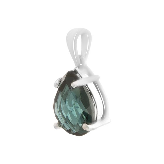 Серебряная подвеска с топазом Лондон Блю 3.363ct