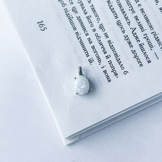 Серебряная подвеска с опалом 0.885ct