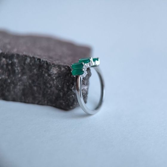 Серебряное кольцо с агатом 1.288ct
