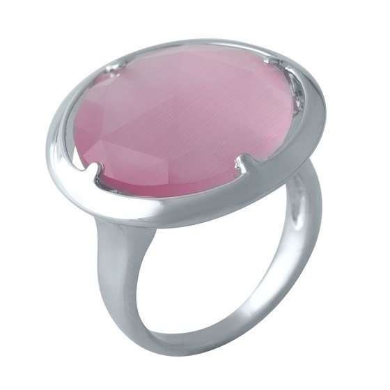 Серебряное кольцо с кошачим глазом