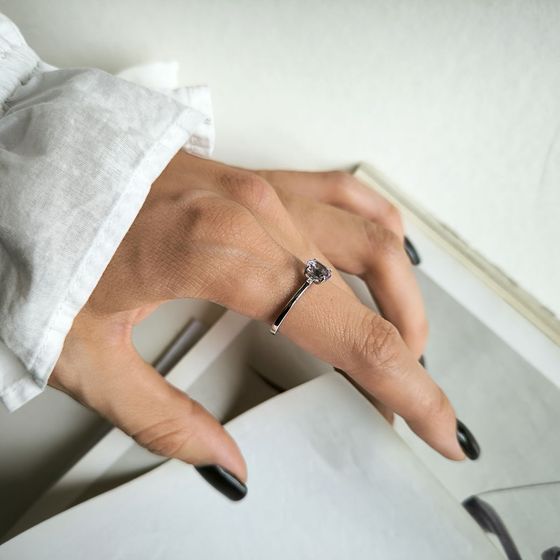 Серебряное кольцо с аметистом 0.713ct