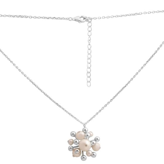 Серебряное колье с жемчугом