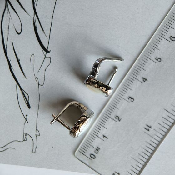 Серебряные серьги с перламутром