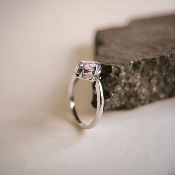 Серебряное кольцо с аметистом 1.025ct