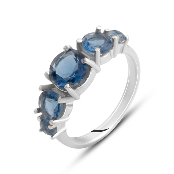 Серебряное кольцо с танзанитом nano 1.084ct
