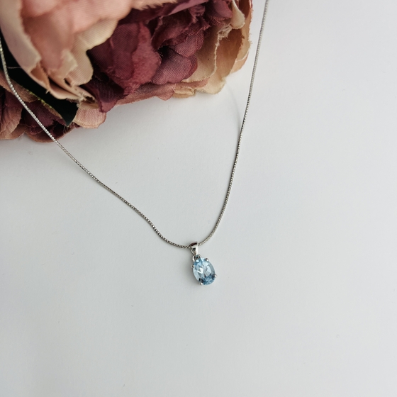 Серебряная подвеска с топазом 1.51ct