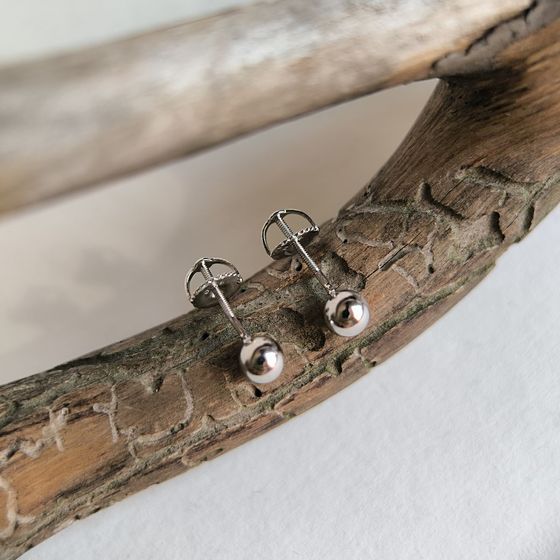 Серебряные серьги без камней