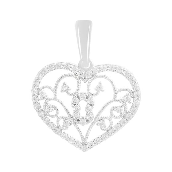 Золотая подвеска с фианитами 0.52ct