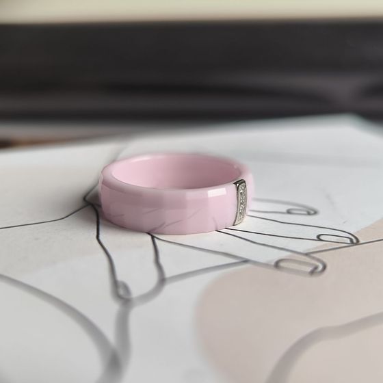 Серебряное кольцо с керамикой