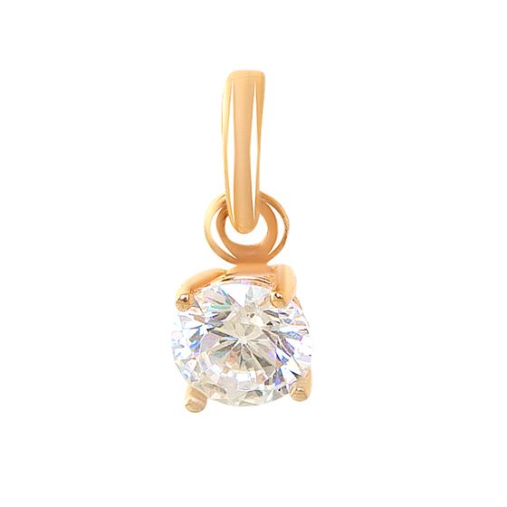 Серебряная подвеска с фианитами 0.04ct