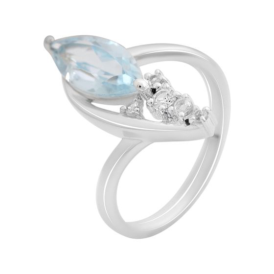 Серебряное кольцо с топазом 2.188ct