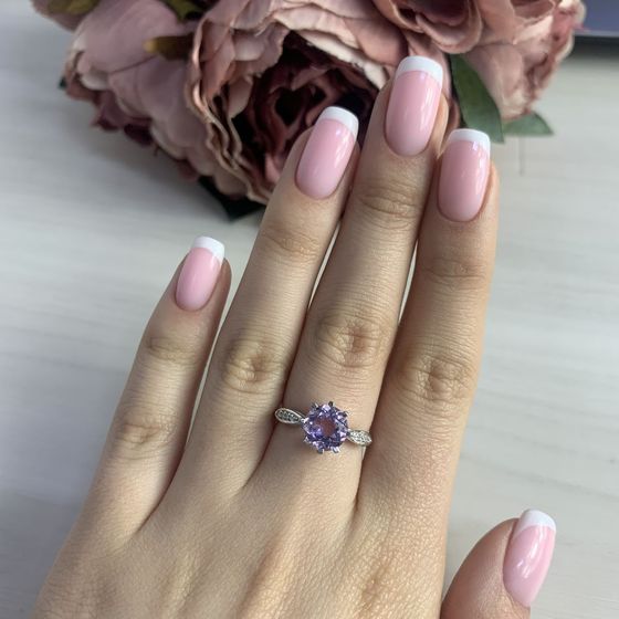 Серебряное кольцо с аметистом 1.479ct