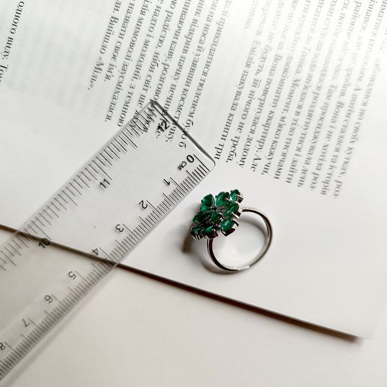 Серебряное кольцо с агатом 4.135ct