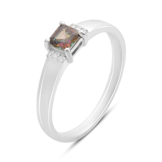 Серебряное кольцо с мистик топазом 0.764ct