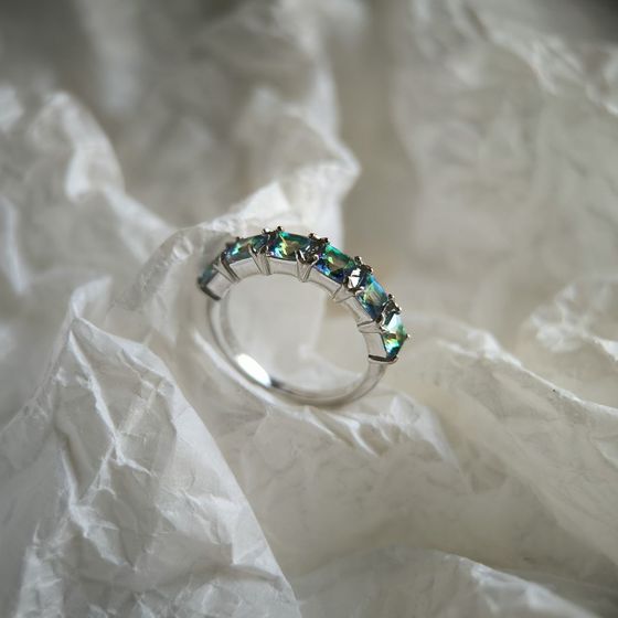 Серебряное кольцо с мистик топазом 1.517ct